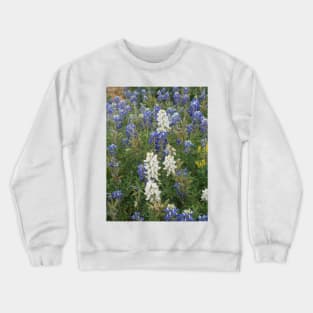 White bluebonnets Crewneck Sweatshirt